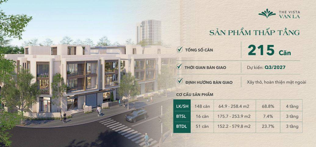 Kiến trúc tân cổ điển phân khu biệt thự thấp tầng The Vista