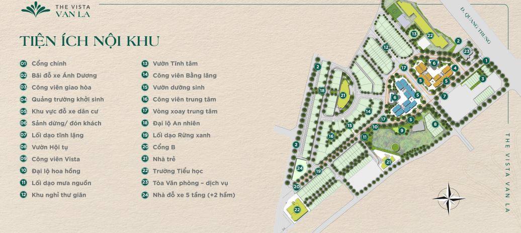 Quảng trường trung tâm náo nhiệt